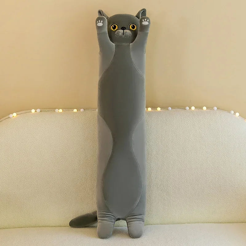Peluche de gato largo de 90cm