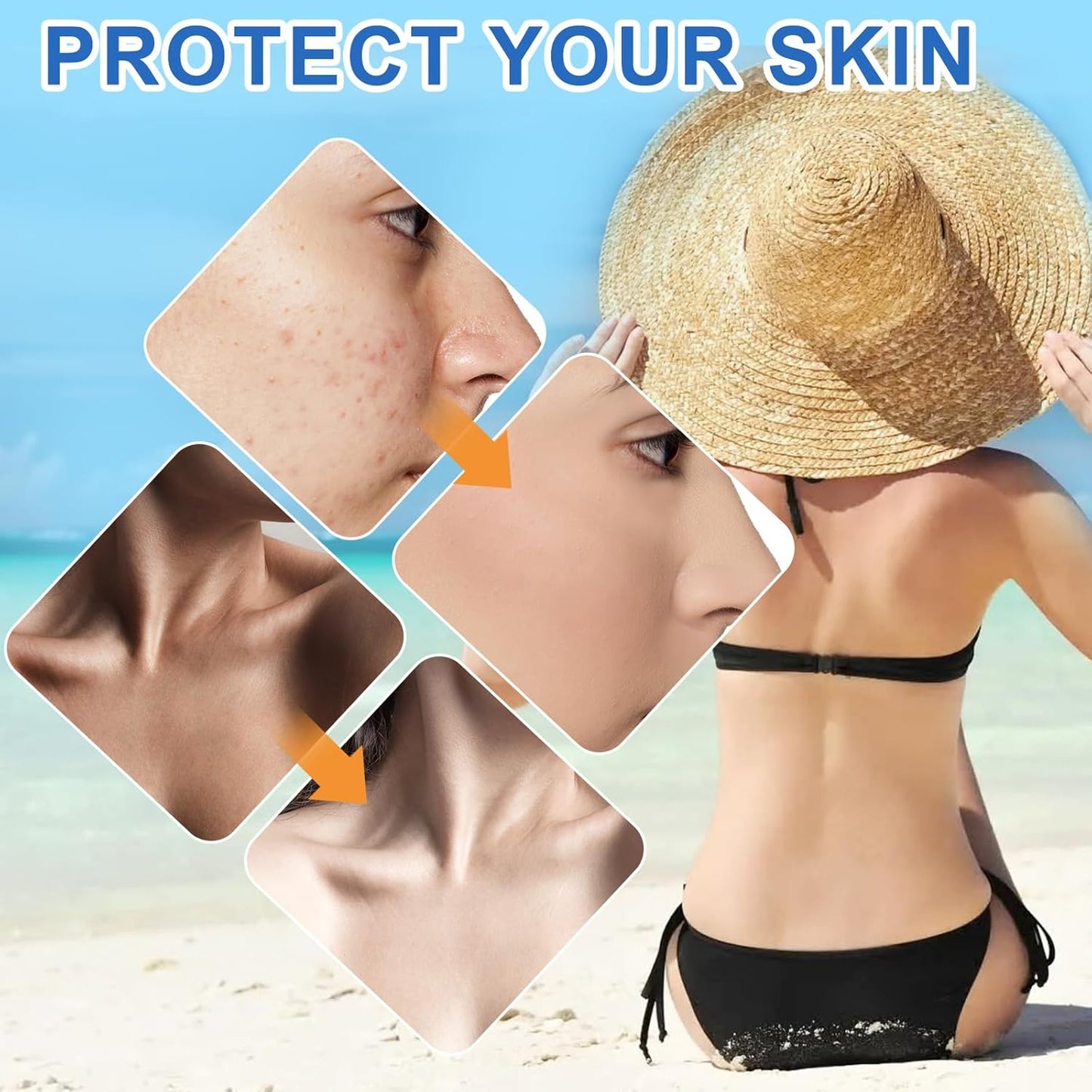 2 protectores solares faciales protección 50