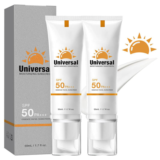 2 protectores solares faciales protección 50